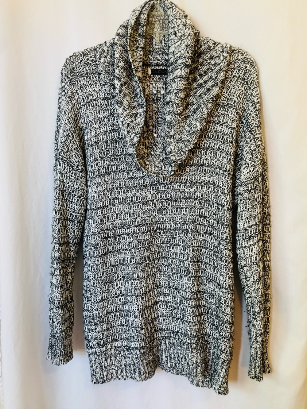 Volcom Black & White Marled Cowl Sweater